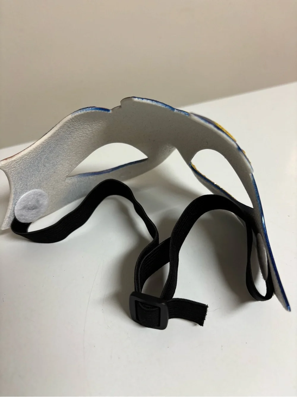 Blue and Gold Venetian Masquerade Mask